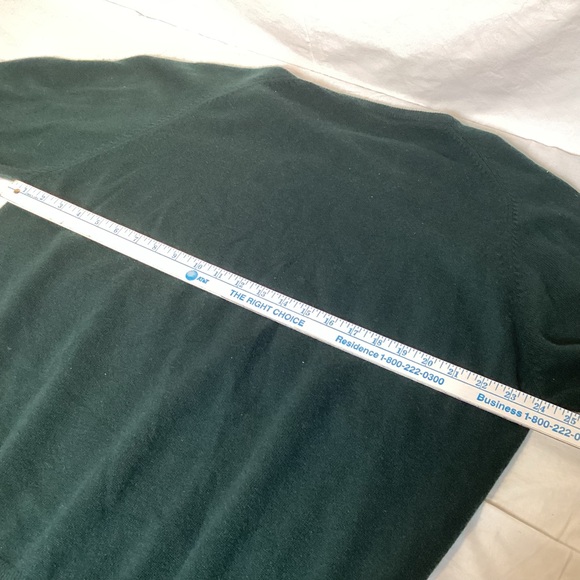 Lands' End Men's Dark Green Cashmere Crewneck Sweater Size XL NWT - Picture 7 of 9